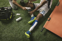 Soccer,Player,Injured,Knee,During,The,Game.,Sport,Doctors,Provide